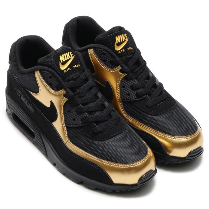 nike air max noir doré